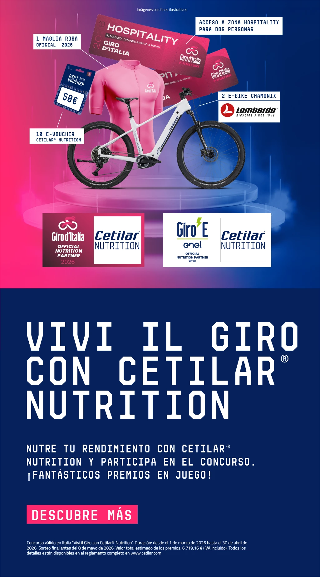 Concorso Vivi il Giro con Cetilar® Nutrition