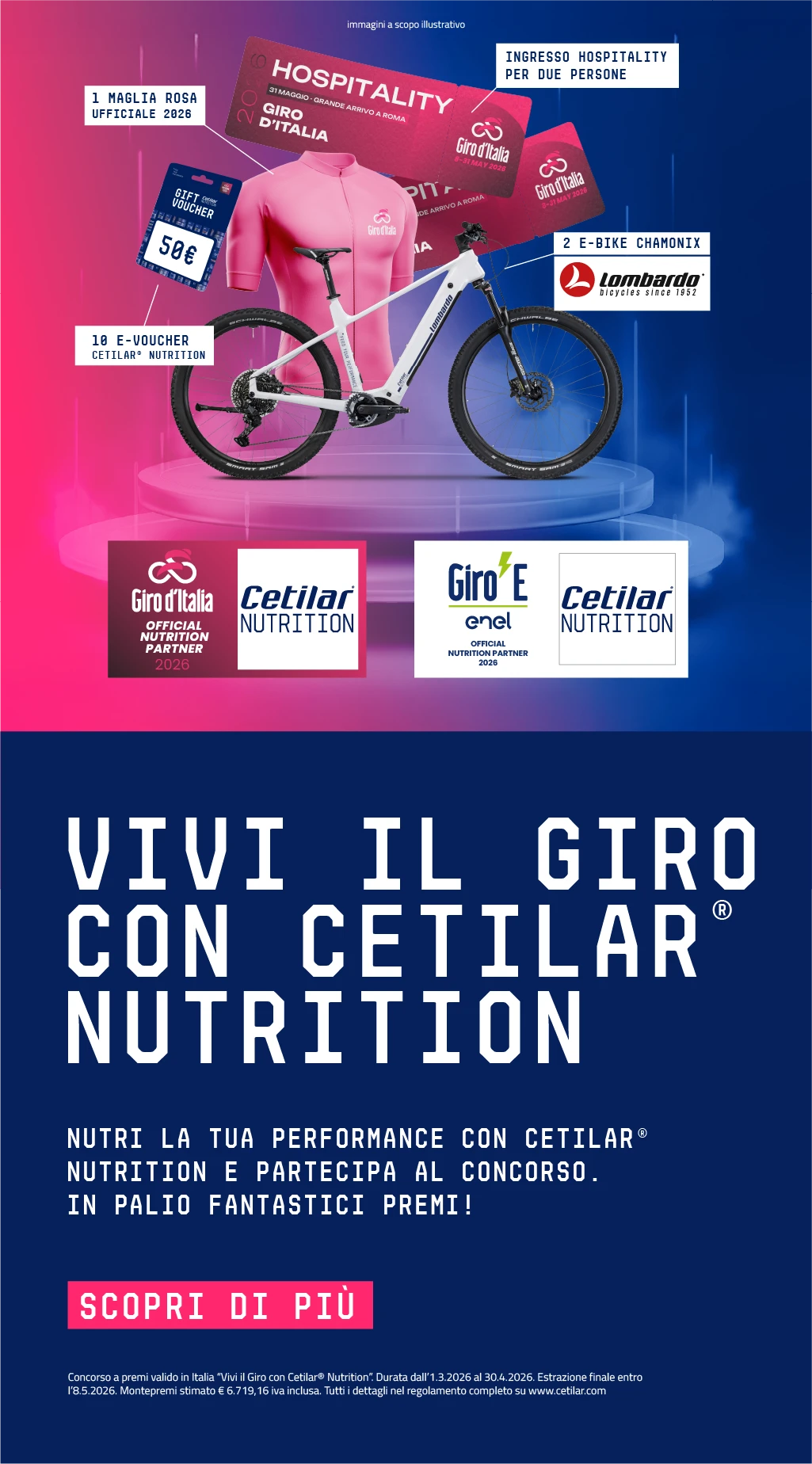 Concorso Vivi il Giro con Cetilar® Nutrition